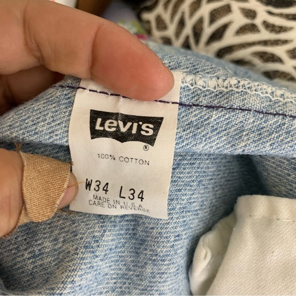 Vintage 90s Levi’s 505 XX light wash men’s jeans size 34‎ - Picture 7 of 9